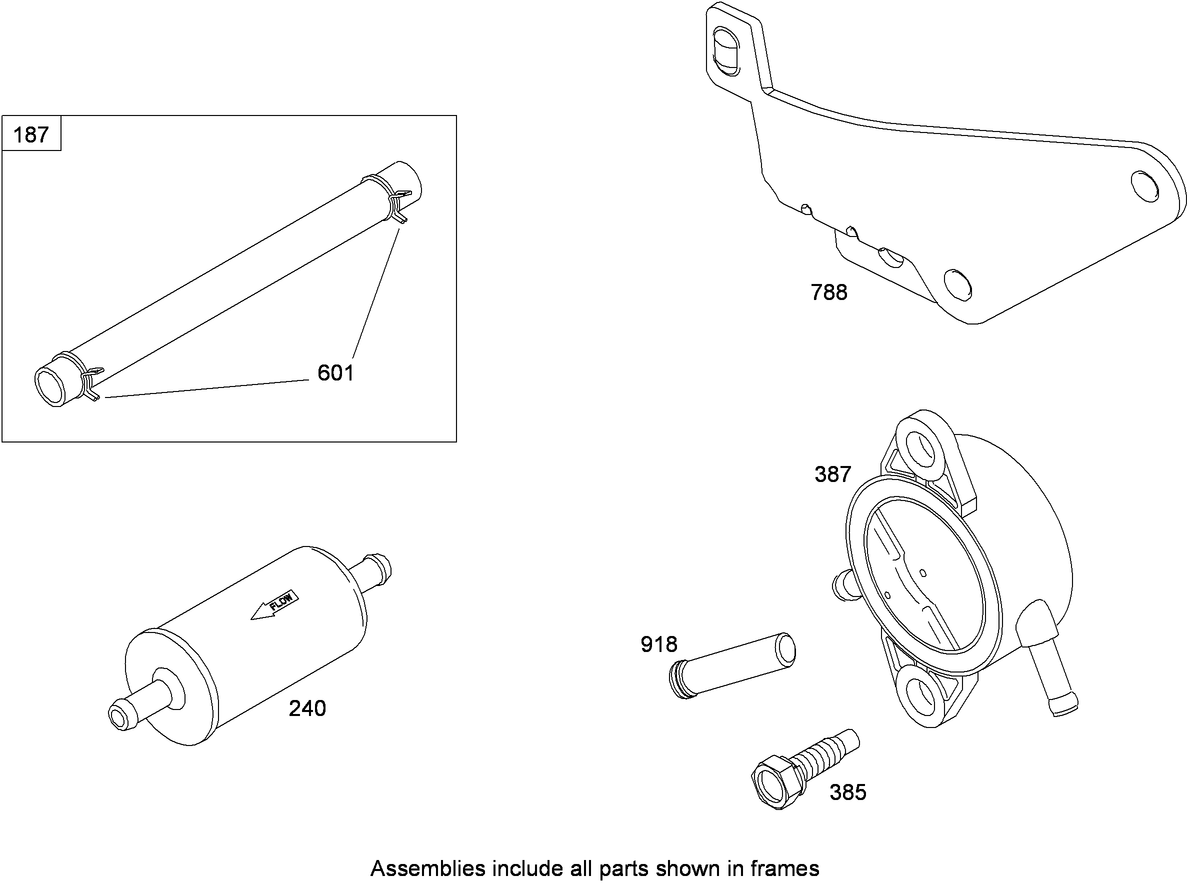 Fuel Pump Assembly  Briggs and Stratton 44K777-0125-G1