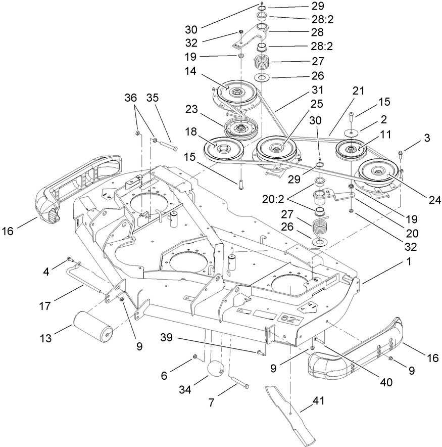 Roller, Belt and Pulley Assembly