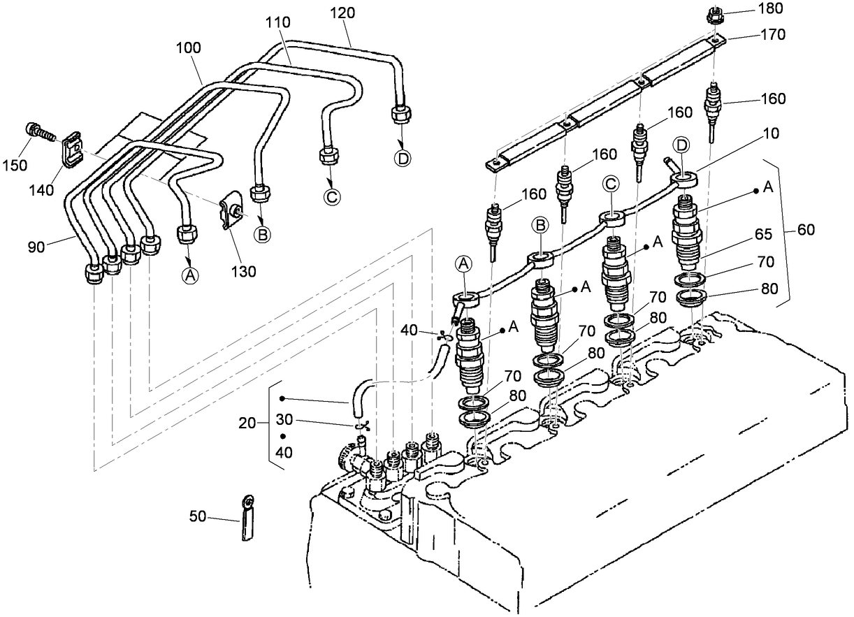 Nozzle Holder and Glow Plug Assembly