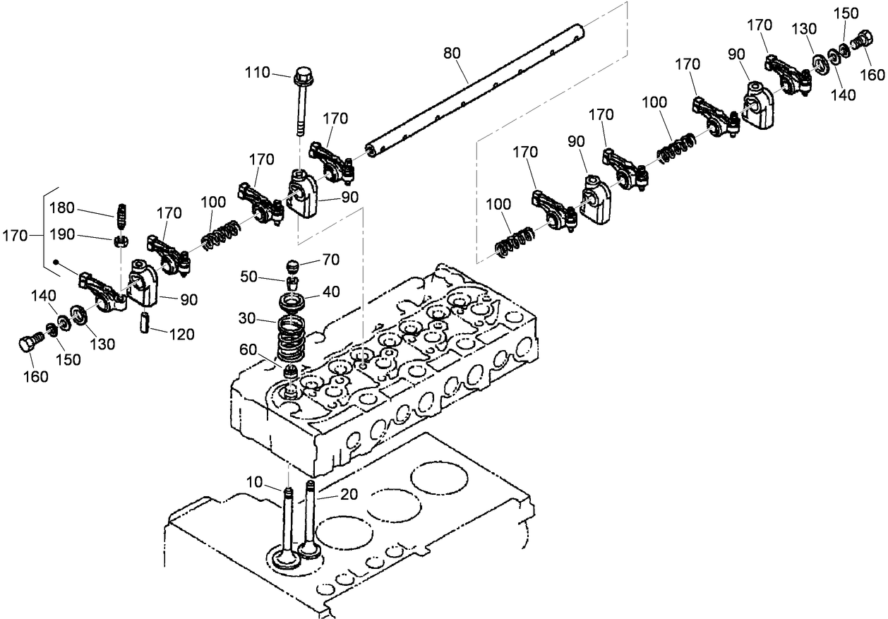 Valve and Rocker Assembly