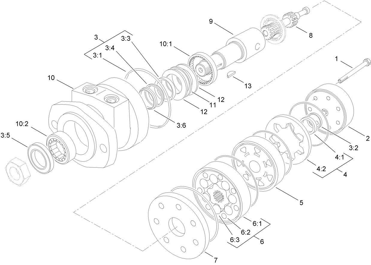 Hydraulic Motor Assembly No. 105-9455