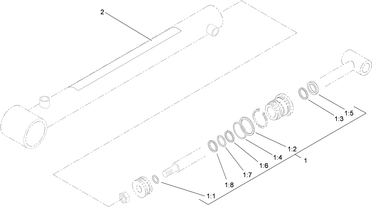 Hydraulic Cylinder Assembly No. 106-7939