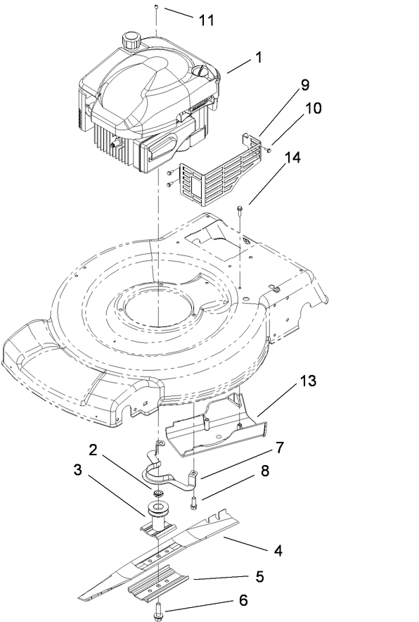 Engine and Blade Assembly