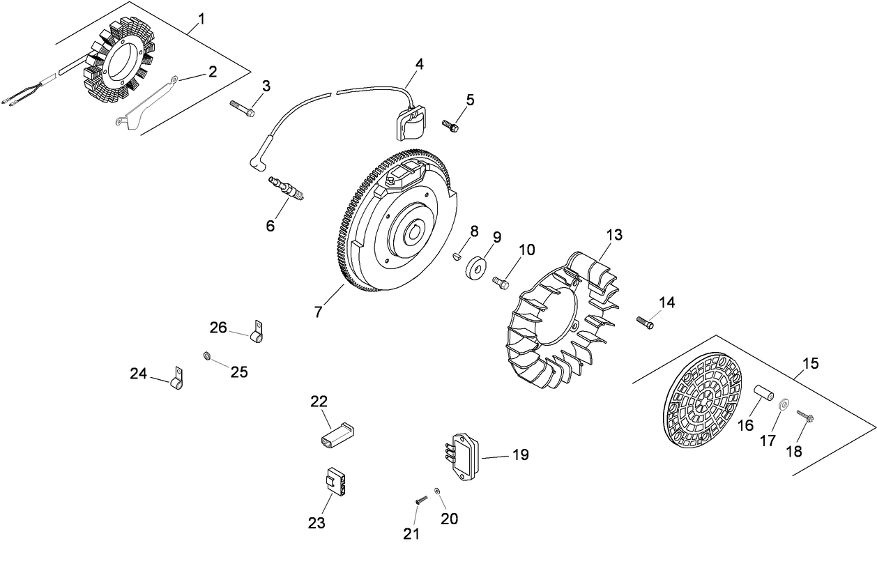 Ignition and Electrical Assembly Kohler CH23S-76585
