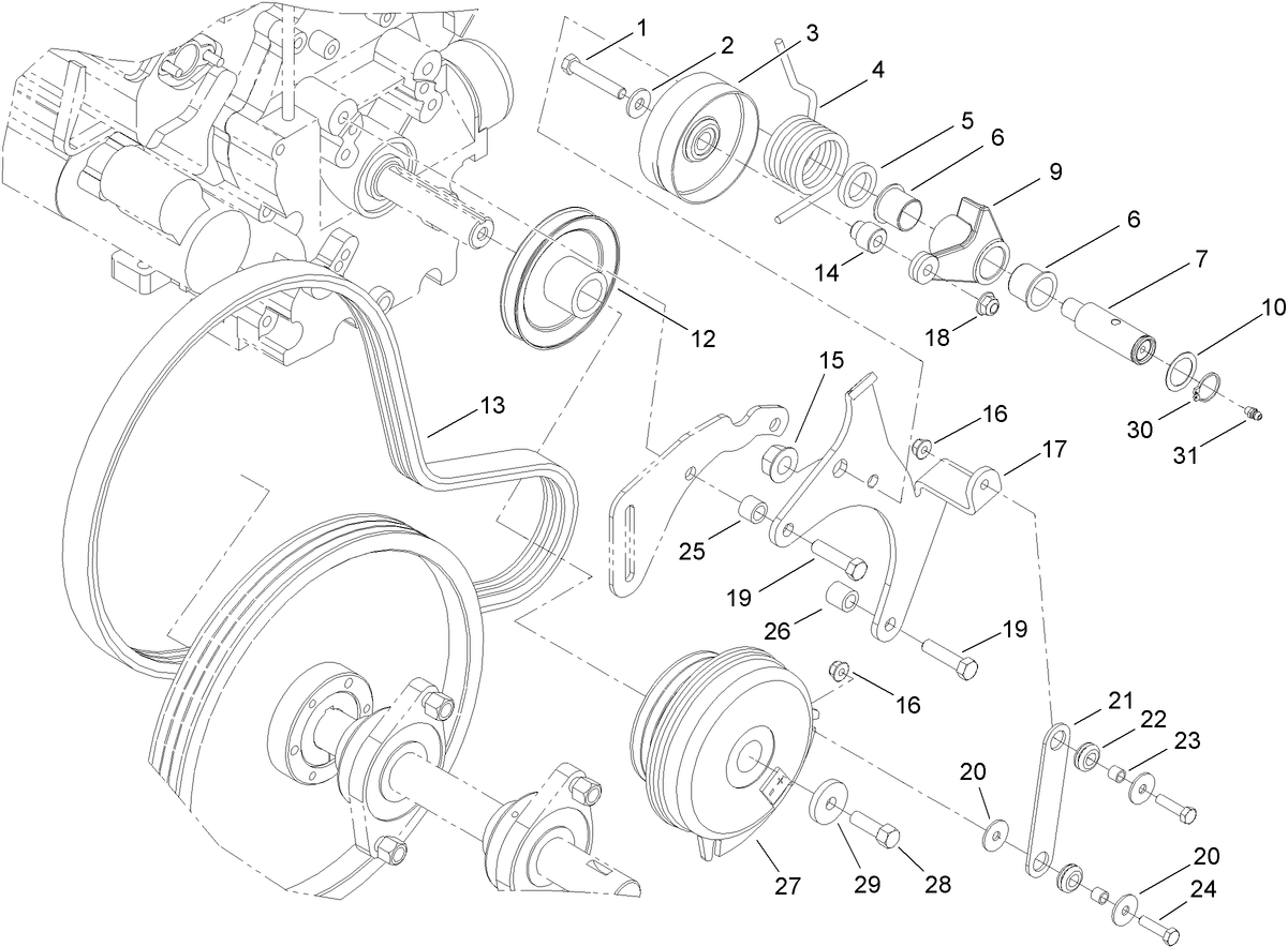 Primary Belt Drive Assembly