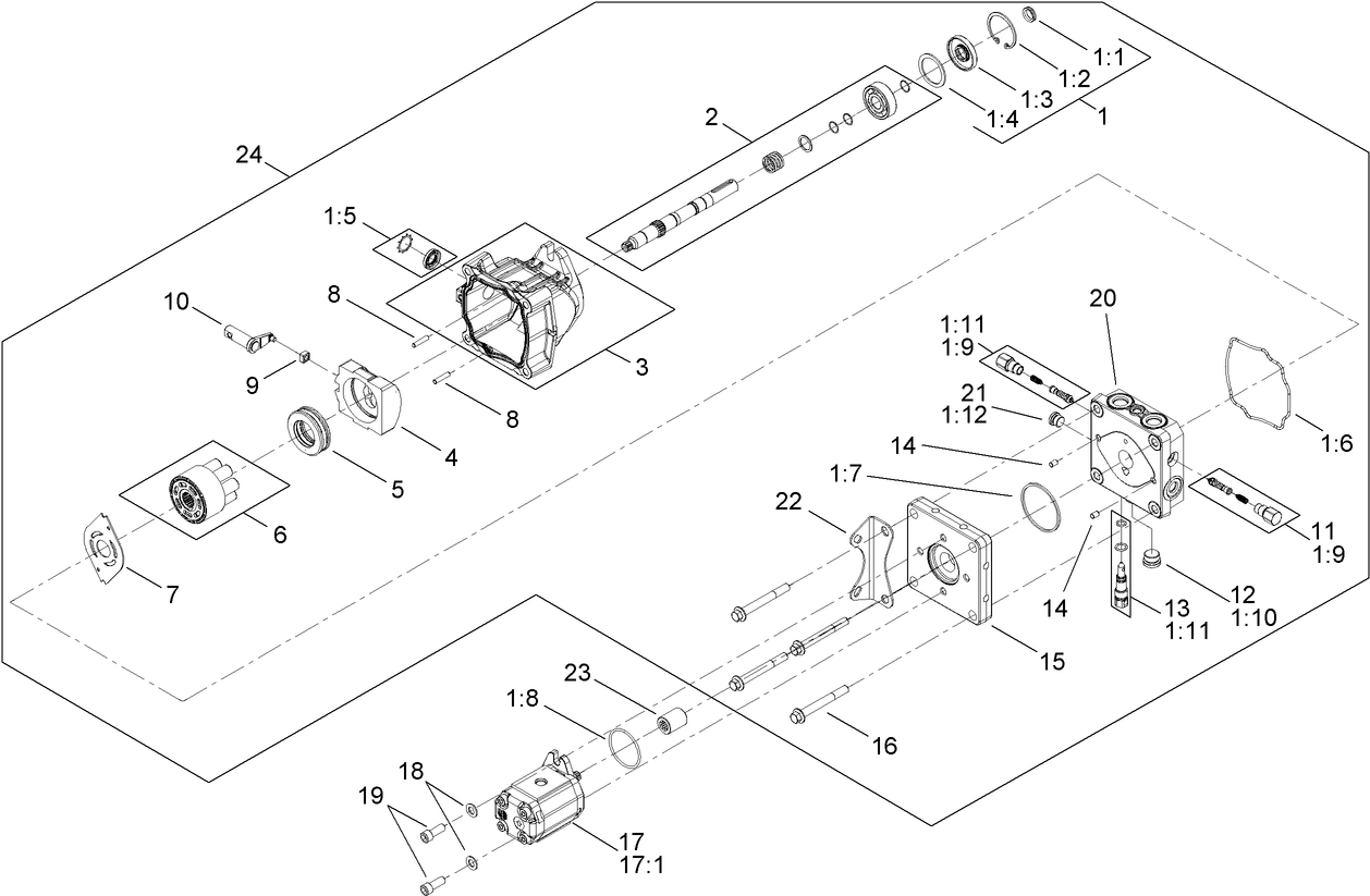 Hydrostat Pump Assembly No. 115-4700