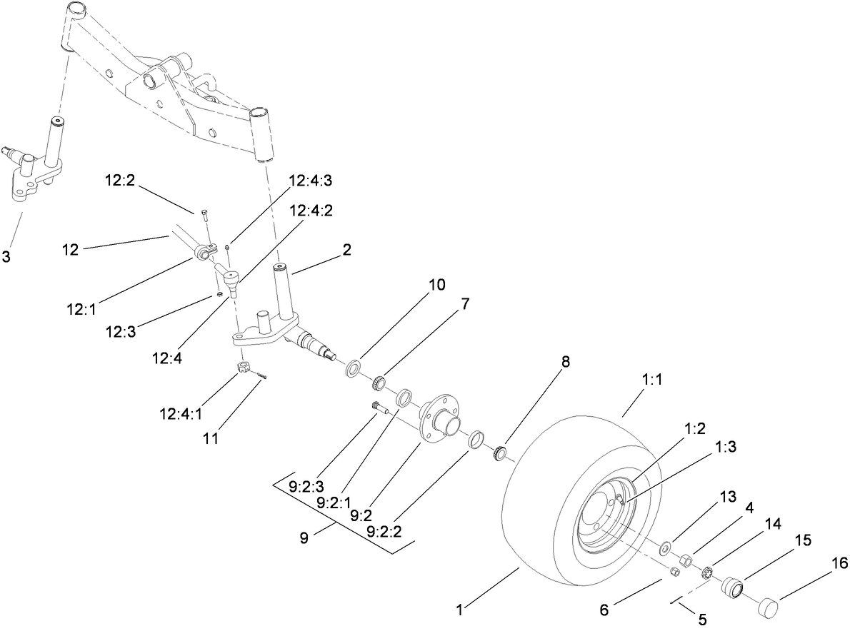Wheel and Spindle Assembly