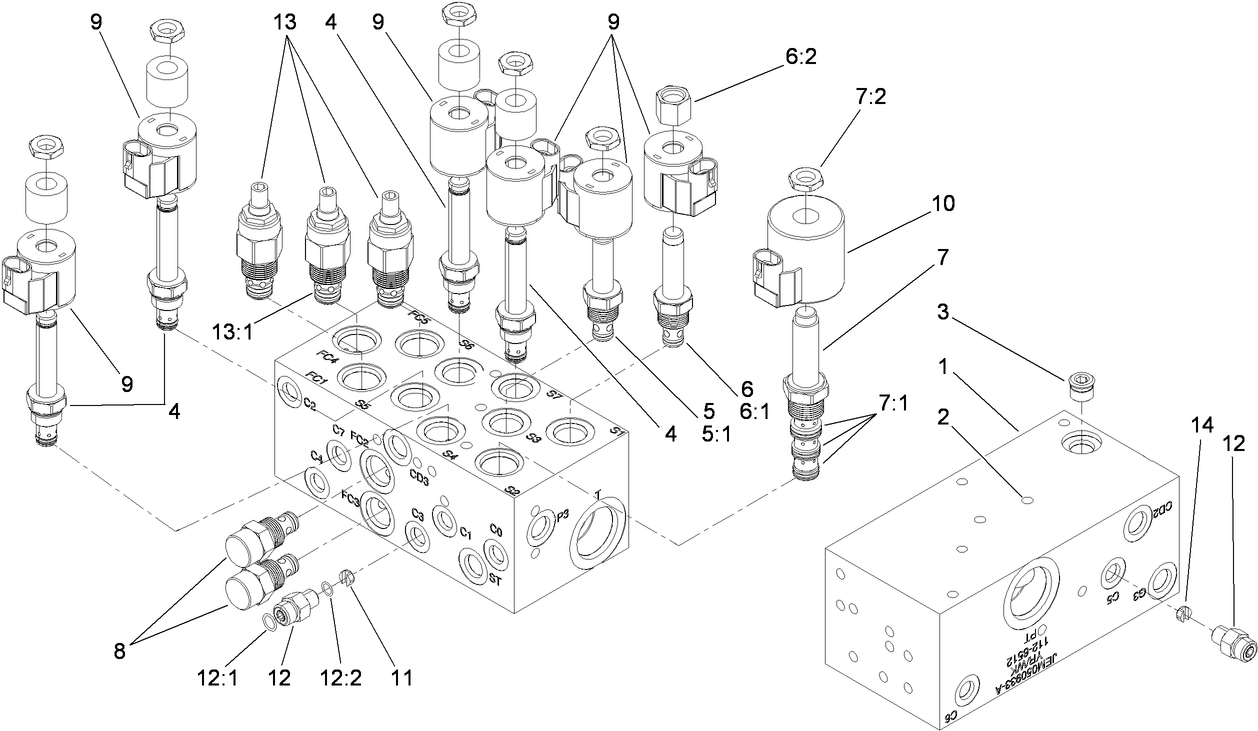 Lift Manifold Assembly No. 112-6512