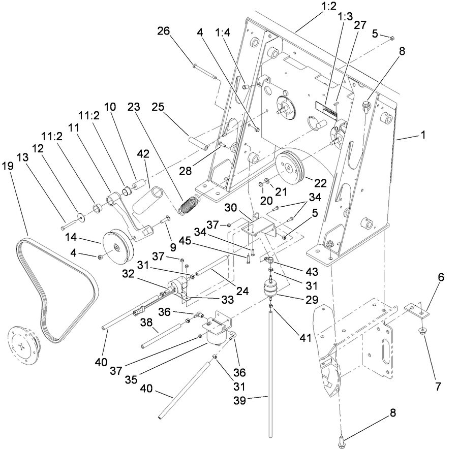 Loader Tower, Fuel Pump and Drive Assembly