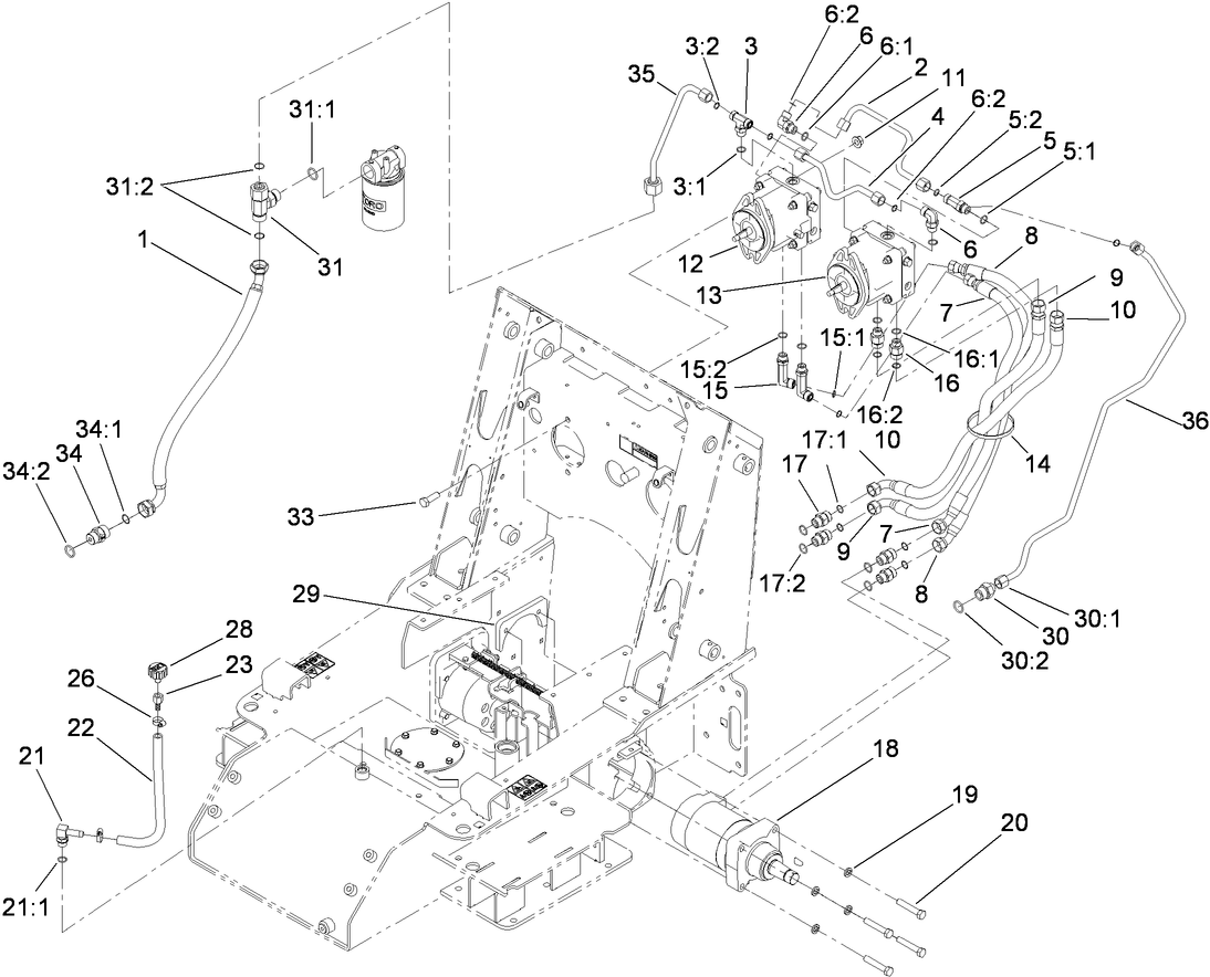 Traction Hydraulic Assembly