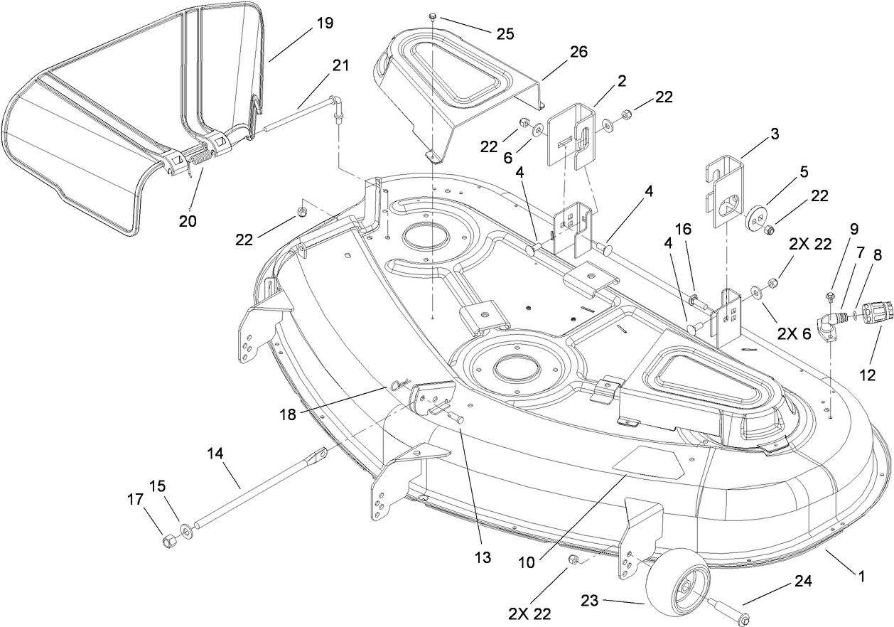 50 Inch Deck Assembly
