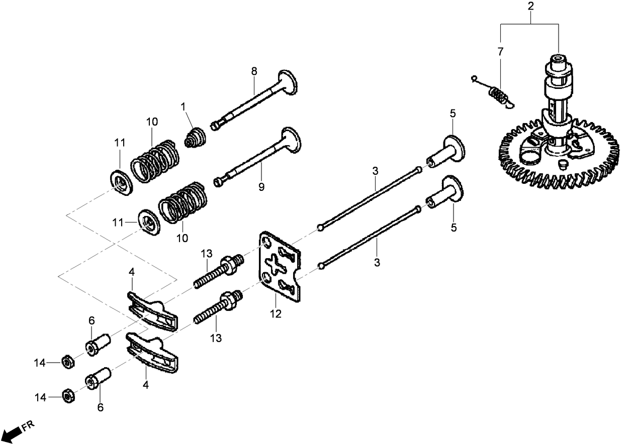 Camshaft Assembly Honda GXV160UH2 T1AH