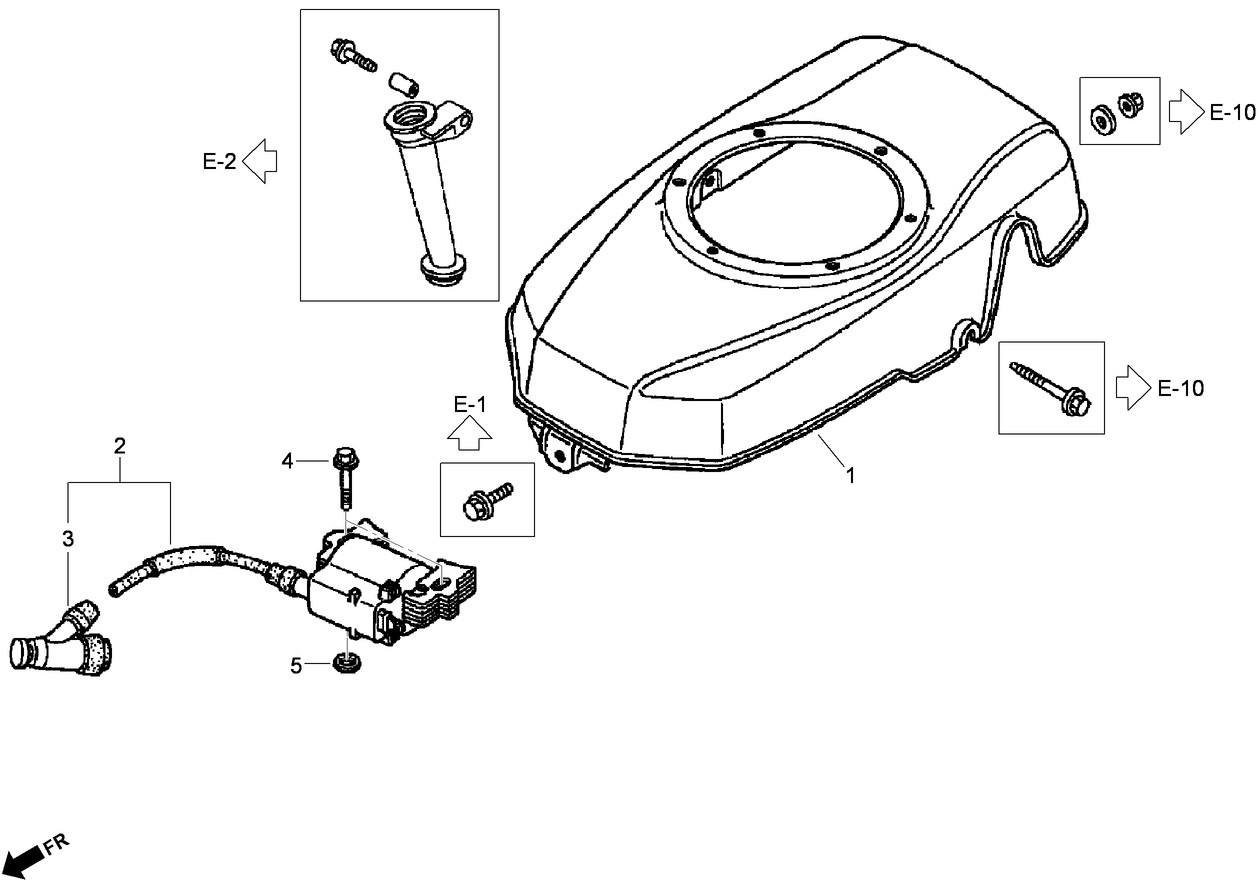 Fan Cover Assembly Honda GXV160UH2 T1AH
