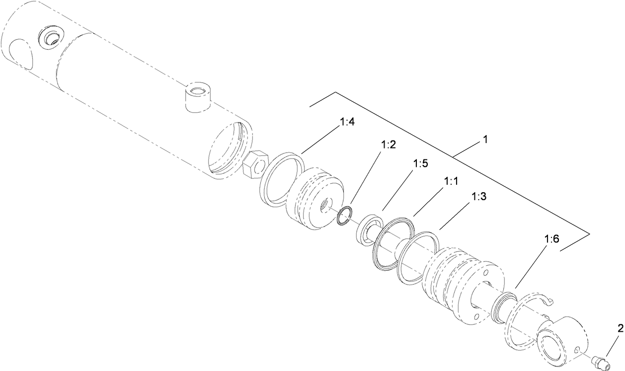 Hydraulic Lift Cylinder Assembly No. 115-5647