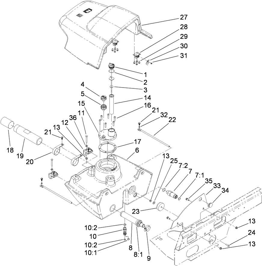 Hydraulic Filter and Reservoir Assembly