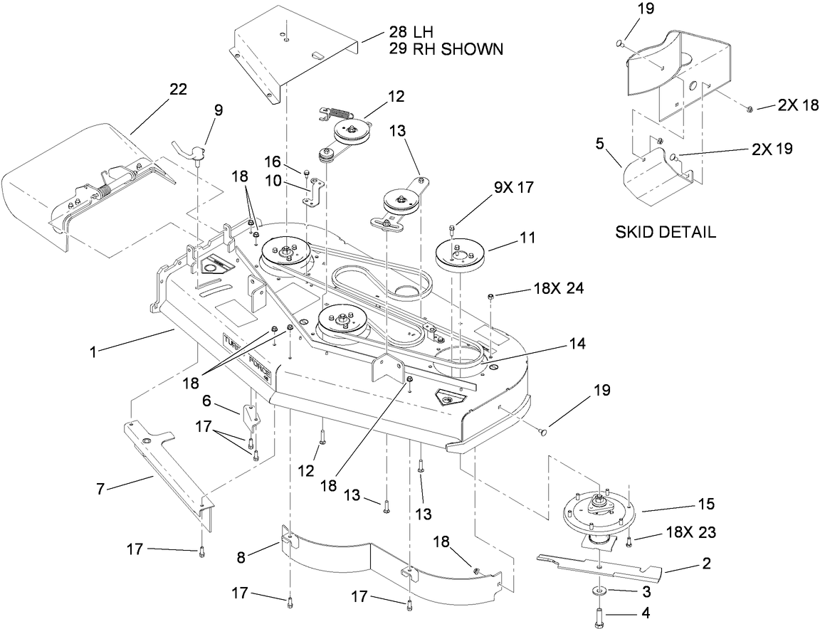 48 Inch Deck Assembly