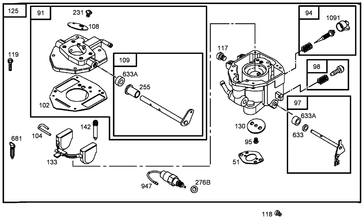 Carburetor Assembly  Briggs and Stratton 305447-0178-G2