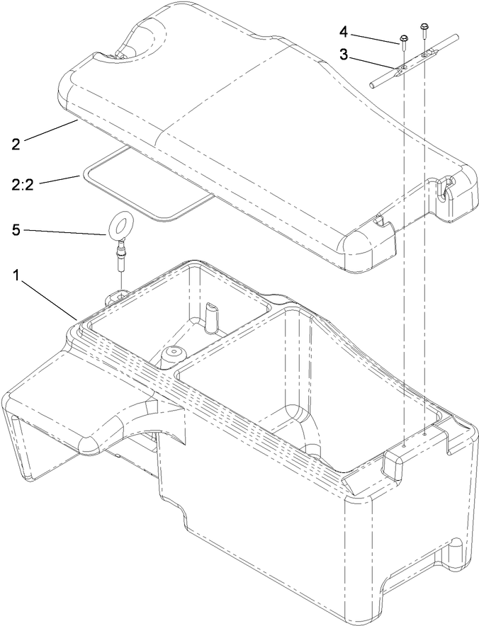 Battery Storage Box Assembly No. 115-9100