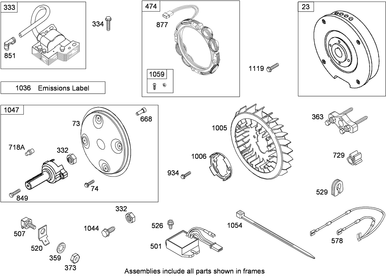 Flywheel Assembly  Briggs and Stratton 356447-0179-E2