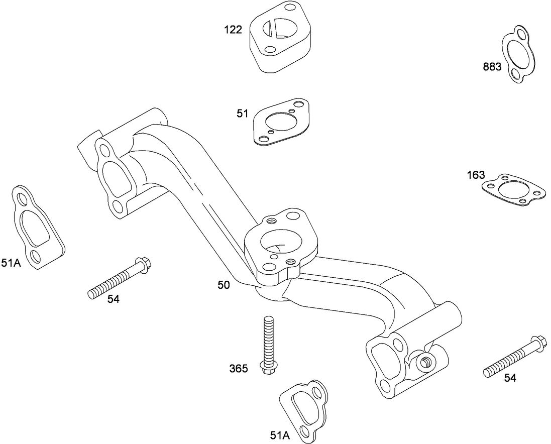 Intake Manifold Assembly  Briggs and Stratton 356447-0179-E2