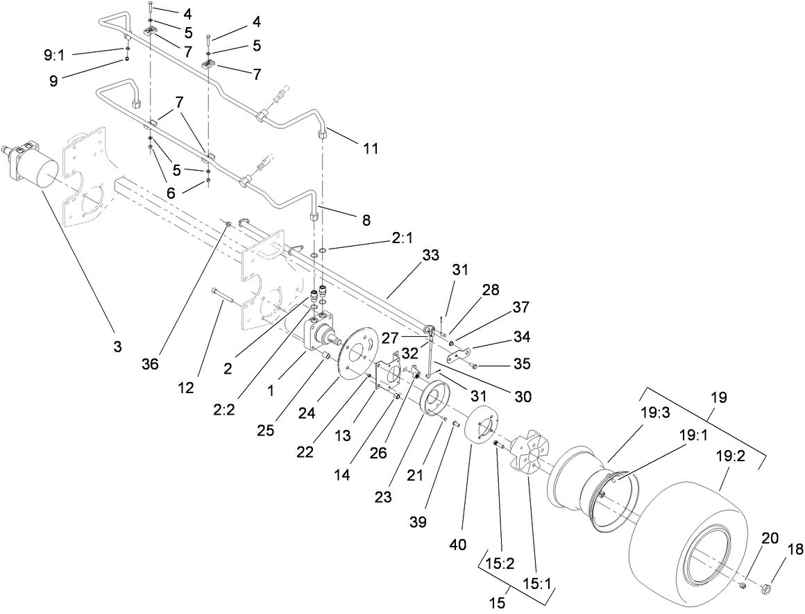 Front Wheel and Brake Assembly
