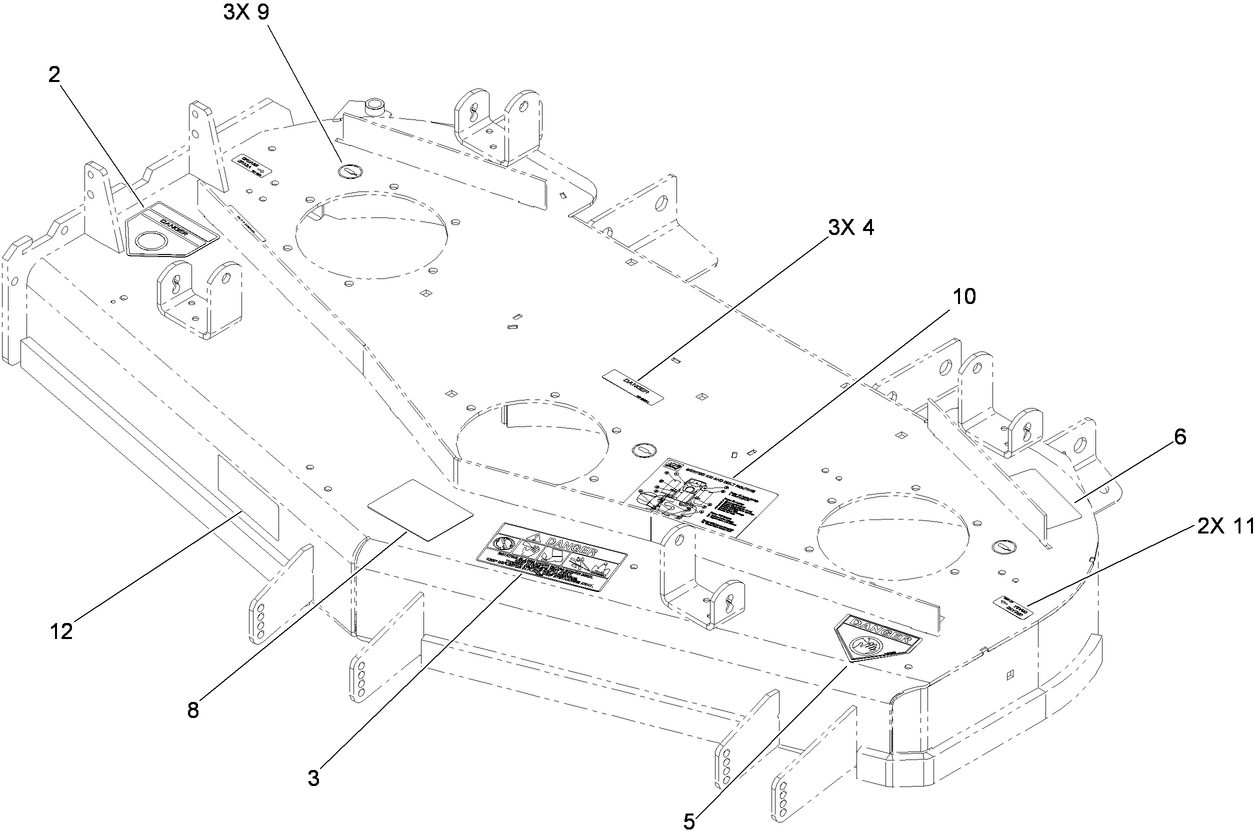 Deck Decal Assembly No. 114-4450