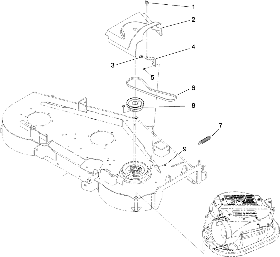 Parts – Blower and Drive Kit, 52in E-Z Vac for Z Master Mower | Toro