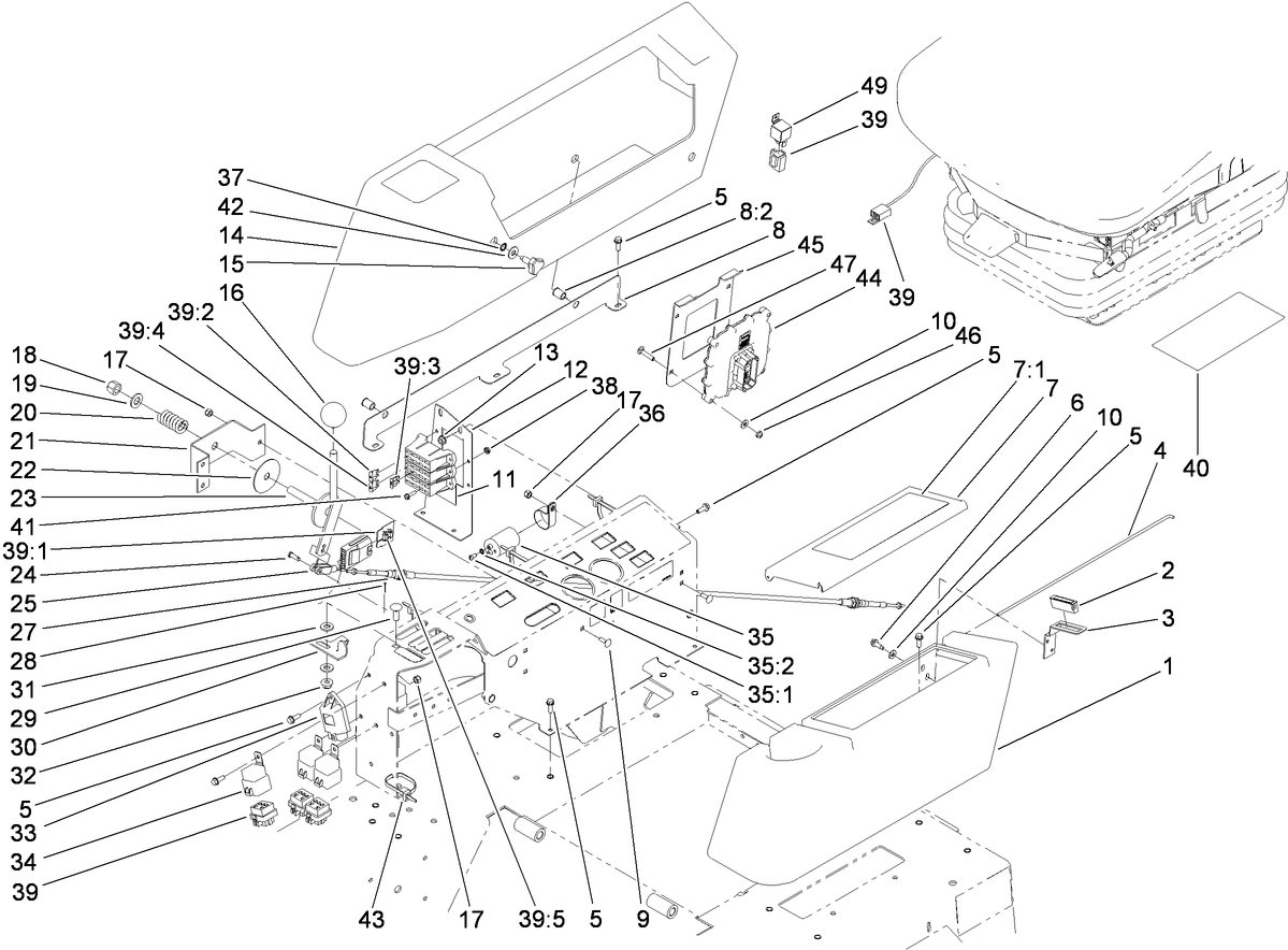 Control Console and Tool Box Assembly