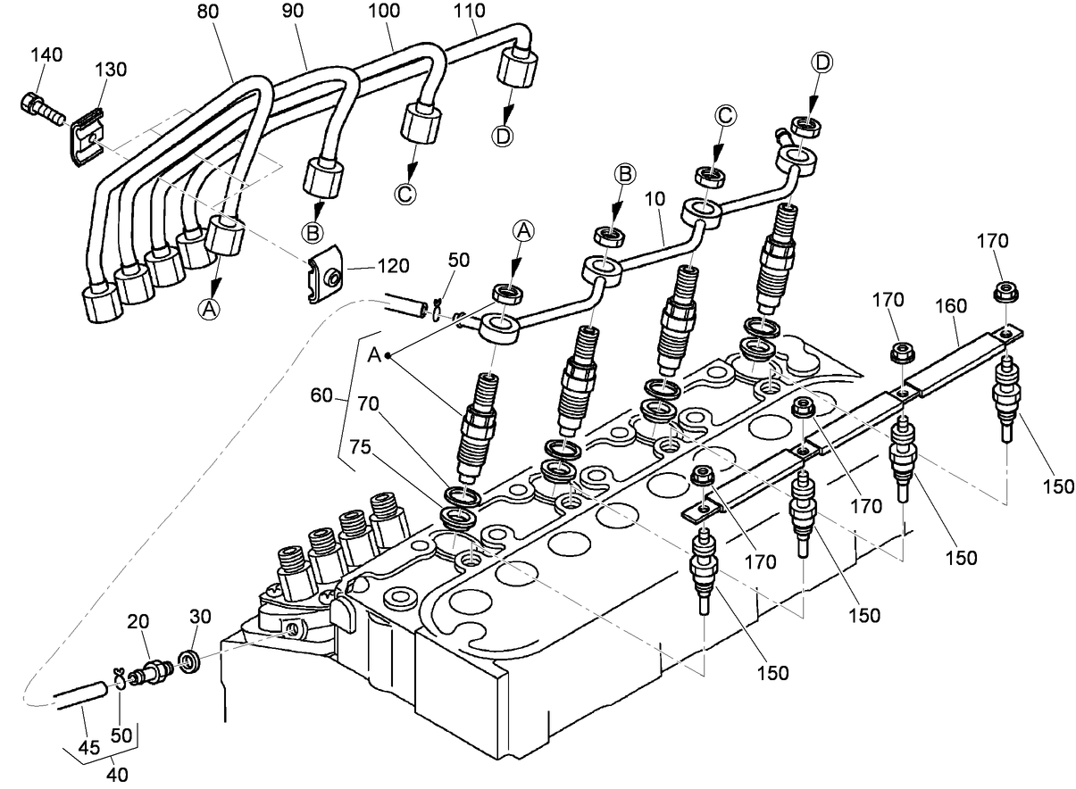 Nozzle Holder and Glow Plug Assembly