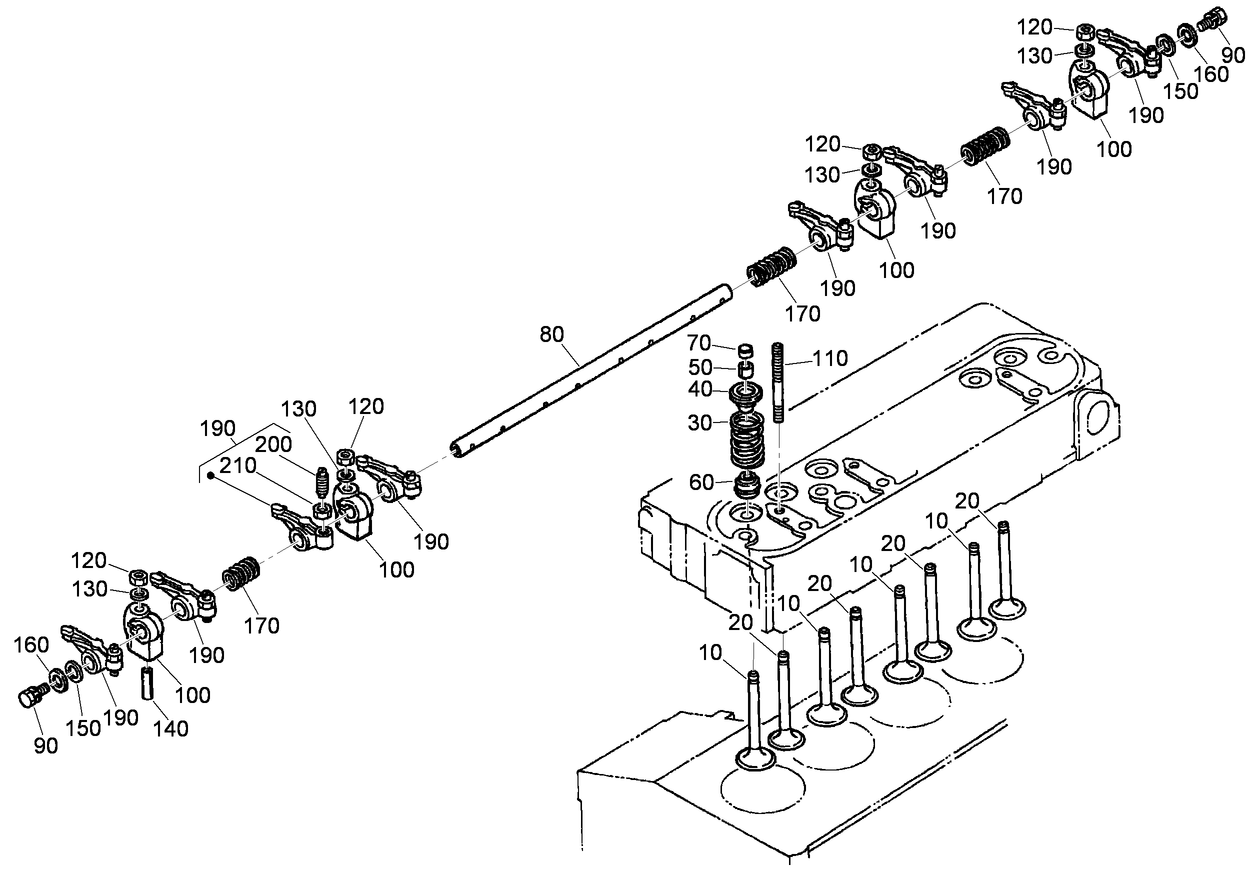 Valve and Rocker Arm Assembly