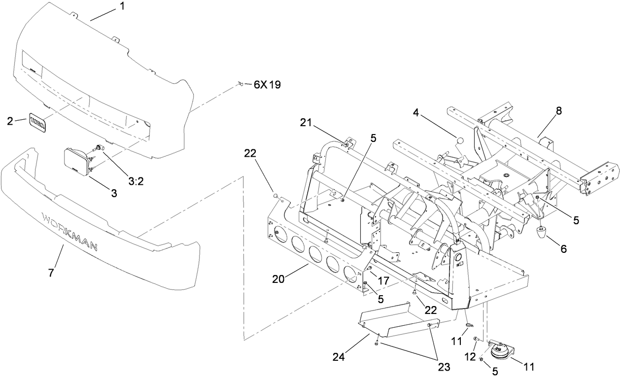 Hood and Bumper Assembly