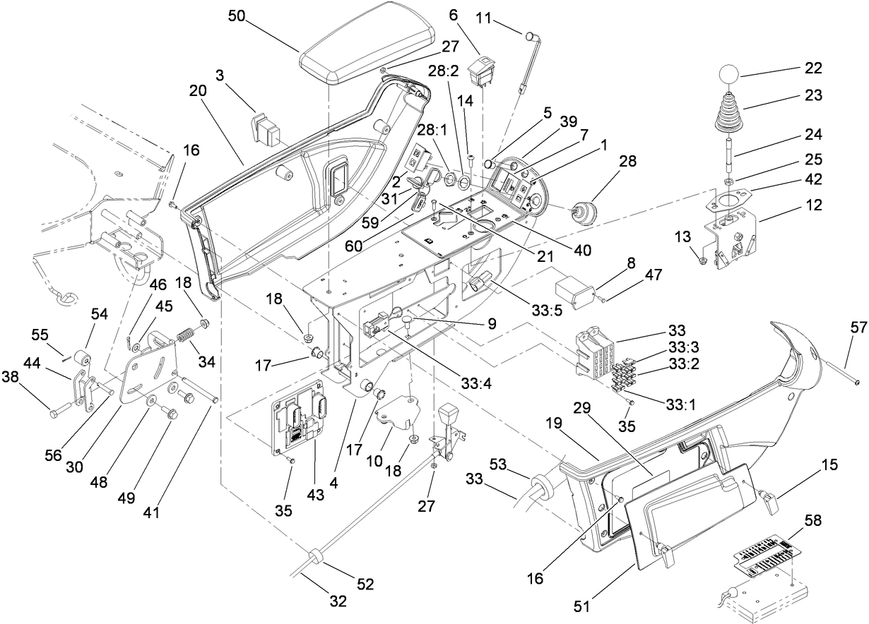 Console and Control Arm Assembly
