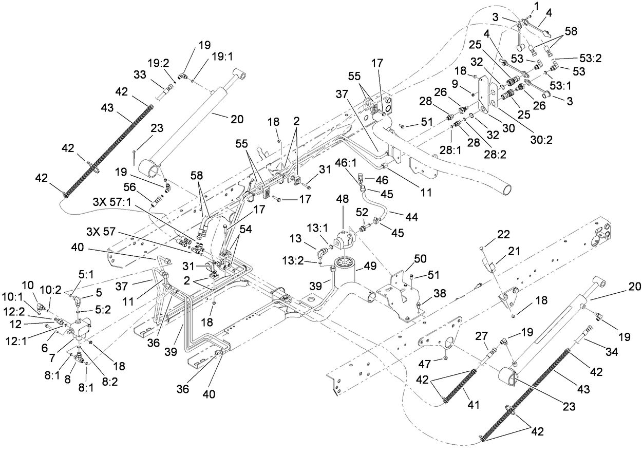 Lift Valve and Hydraulics Assembly