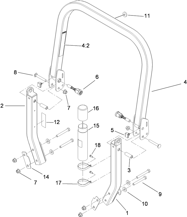 Roll-Over Protection System Assembly No. 116-0231