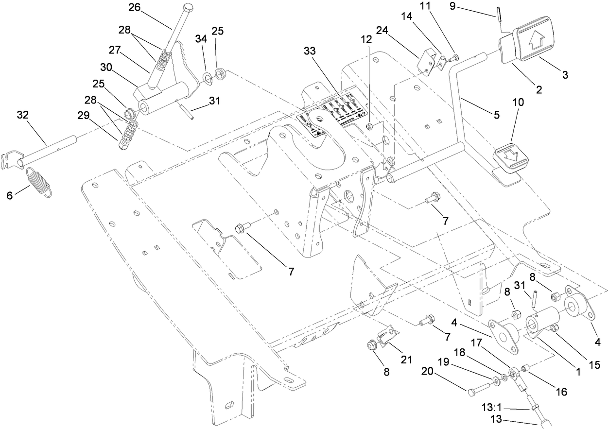Traction Pedal Assembly