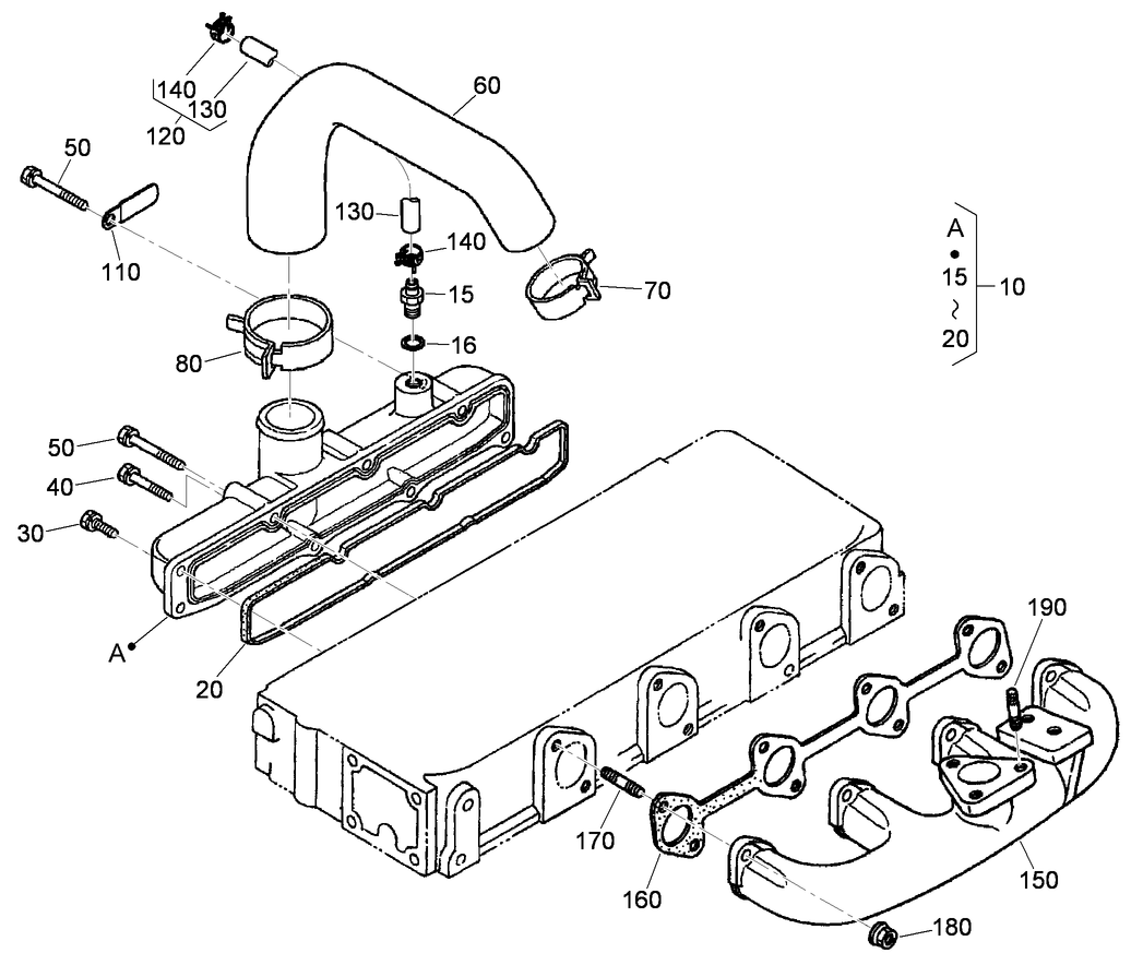 Inlet and Exhaust Manifold Assembly