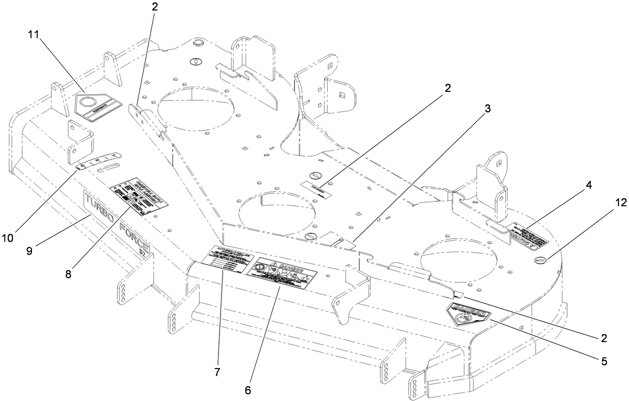 Deck Decal Assembly No. 112-4190