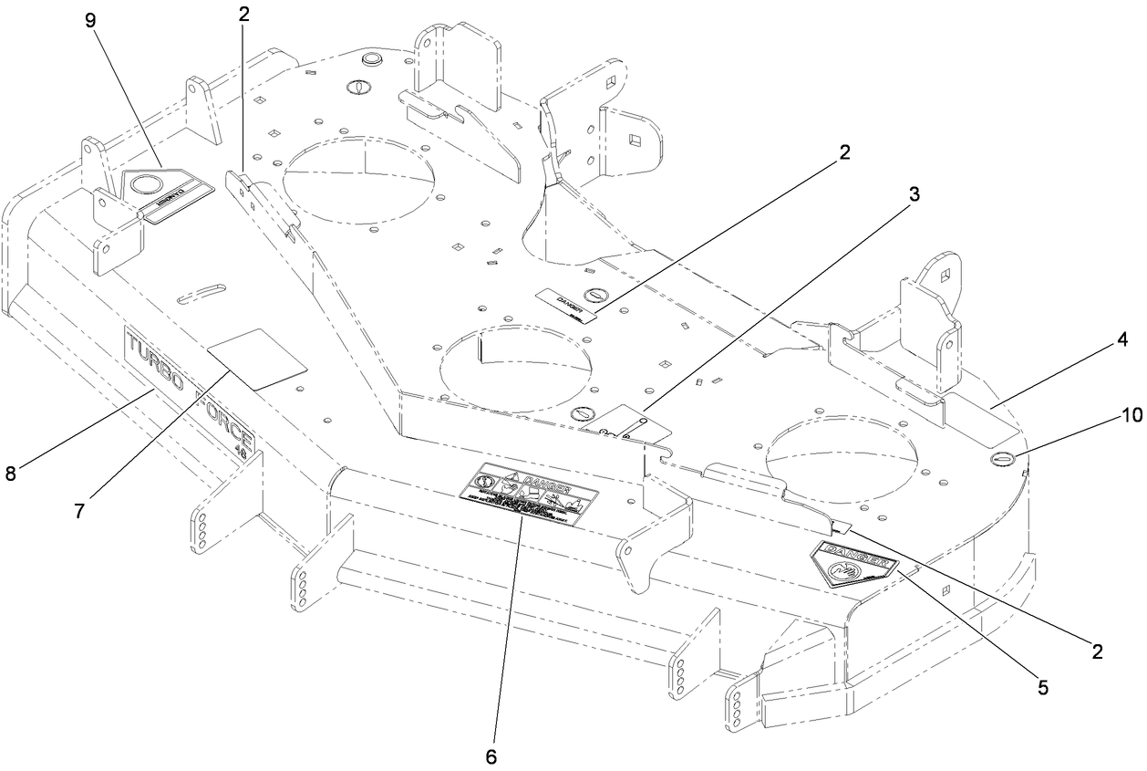 Deck Decal Assembly No. 114-5805