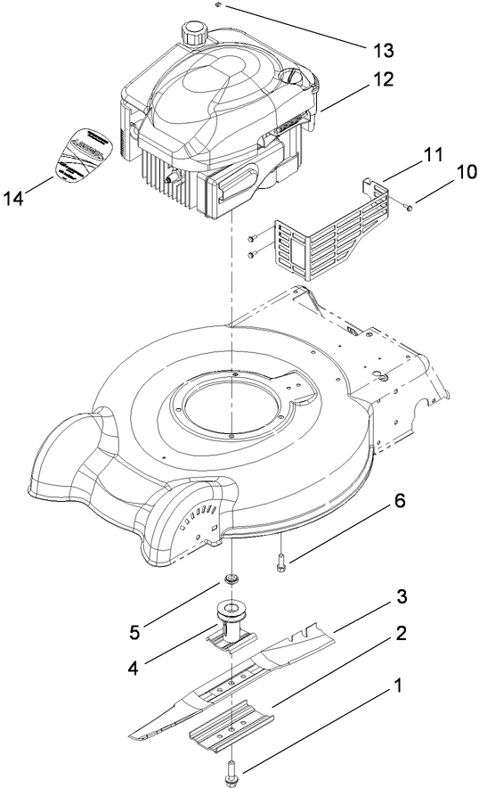 Engine and Blade Assembly