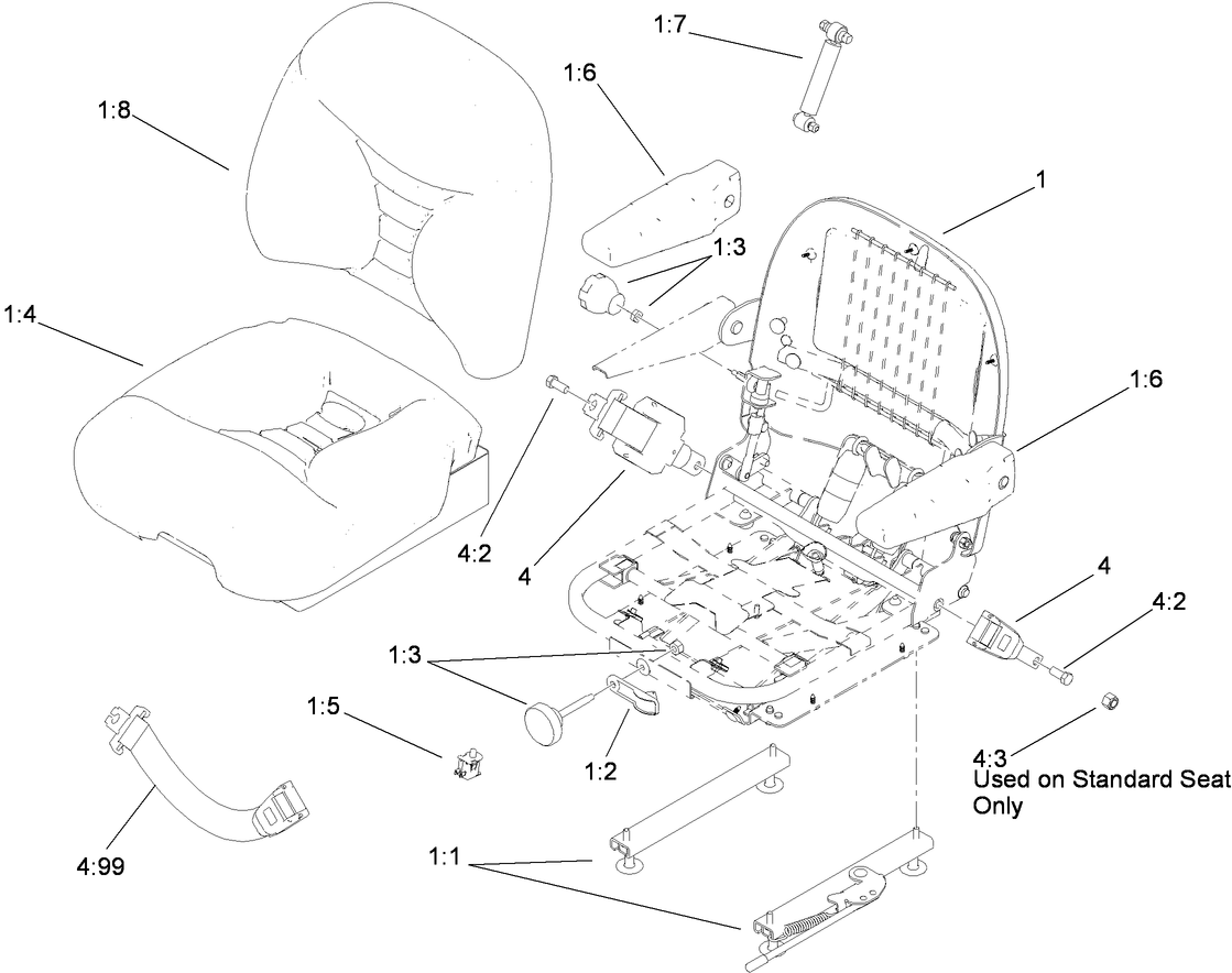 Deluxe Seat Assembly No. 110-0838