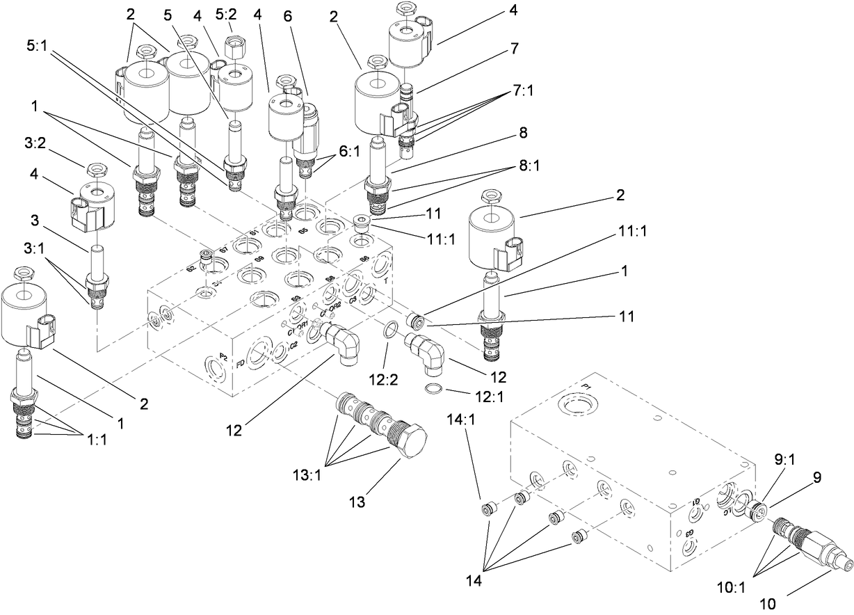 Hydraulic Lift Manifold Assembly No. 110-6064