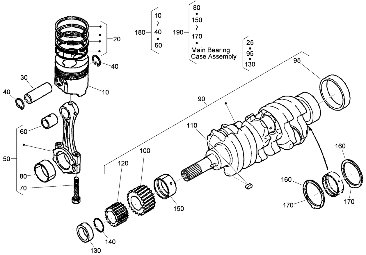 Piston and Crankshaft Assembly