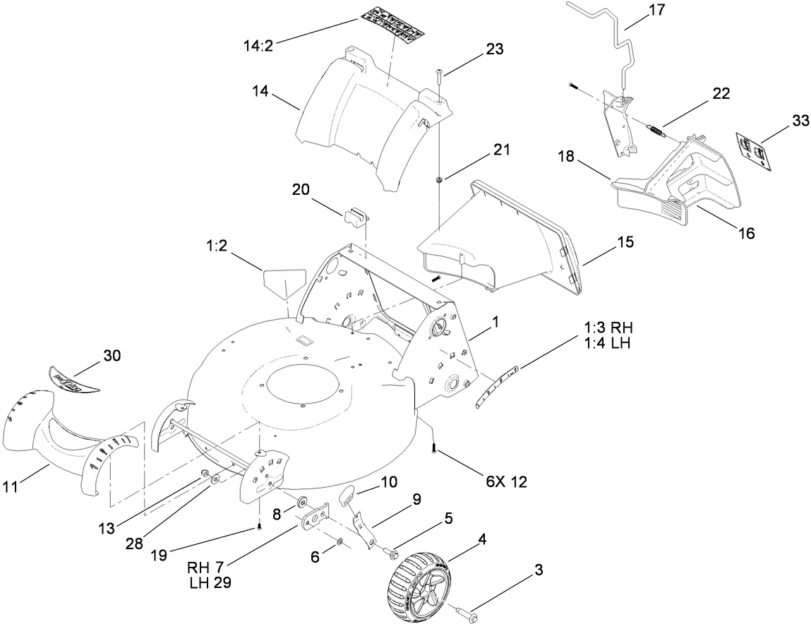 Housing, Rear Cover and Front Axle Assembly