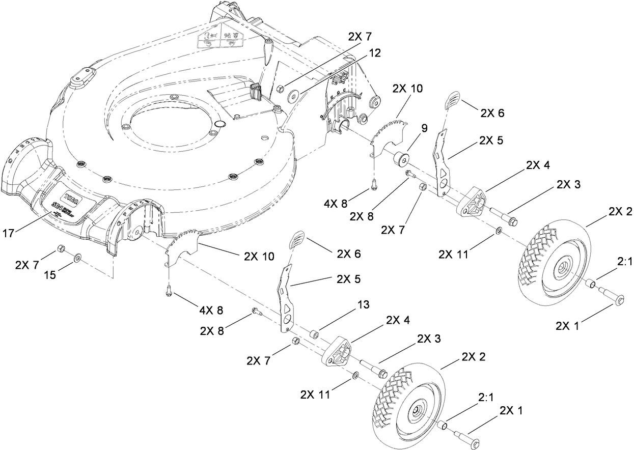 Front and Rear Wheel Assembly