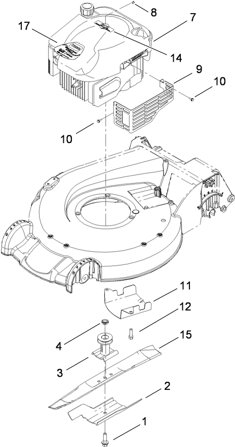 Engine and Blade Assembly