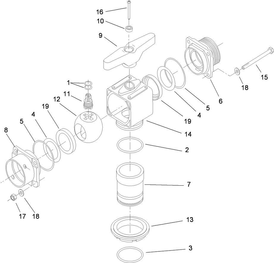 3-Way Valve Assembly No. 104-9069