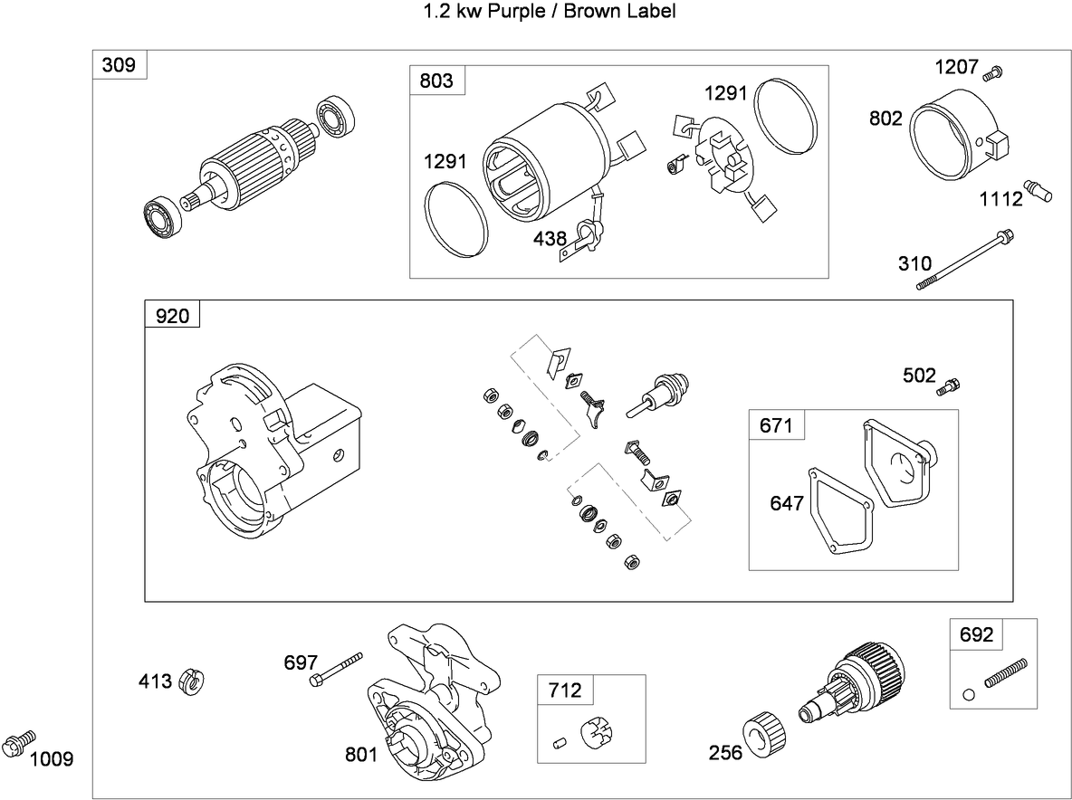 Starter Motor Assembly
