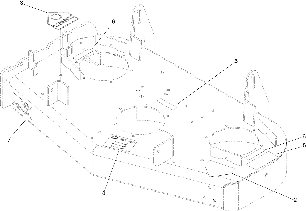 Deck Decal Assembly No. 114-0518