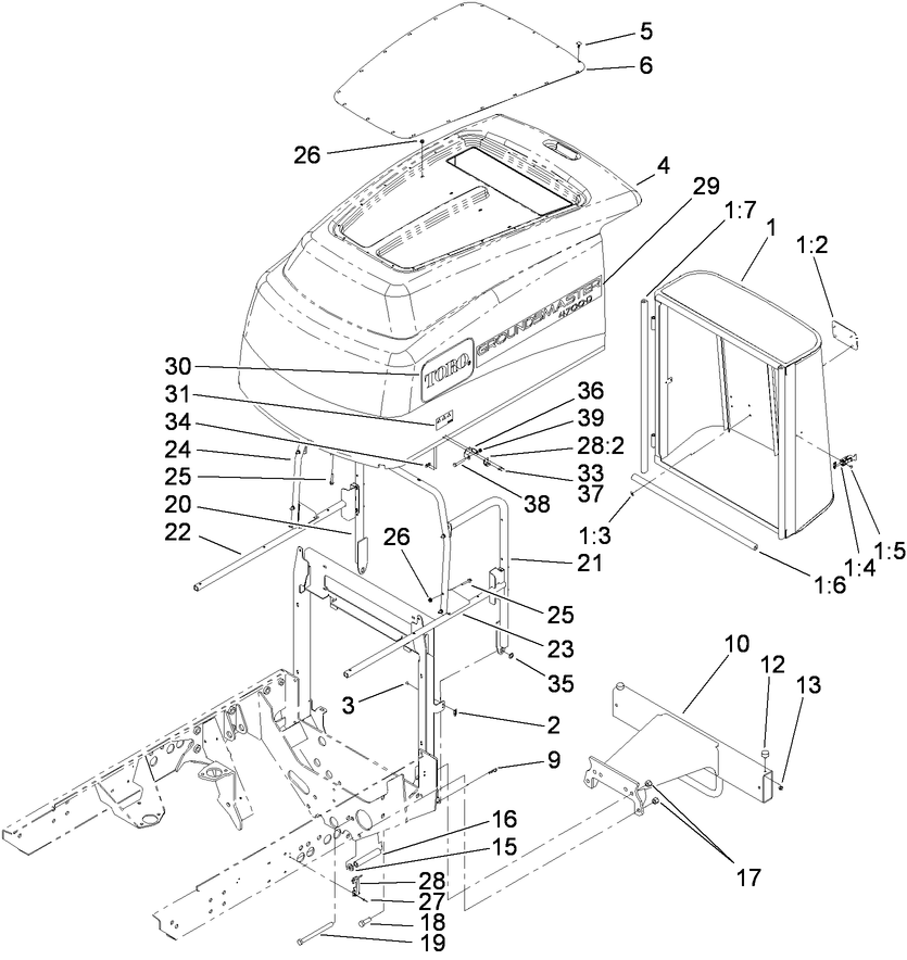 Hood, Screen and Bumper Assembly