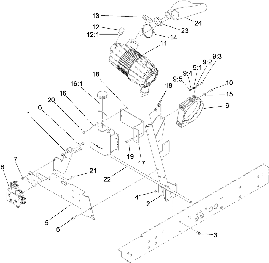 Air Cleaner and Manifold Assembly